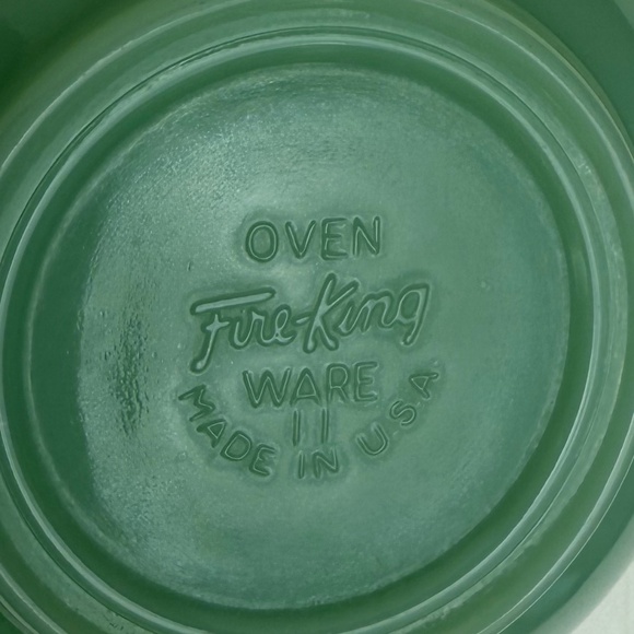 Chili Bowl - Fire King Oven Ware Jade Ite - Picture 4 of 4
